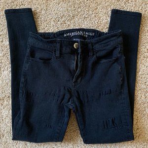 American Eagle black skinny jeans